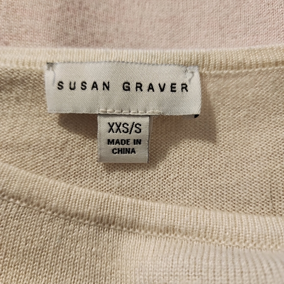 ✨2 for $5✨ Susan Graver Oversized Tunic Top with Blocked colors Size XS/S - Picture 6 of 7